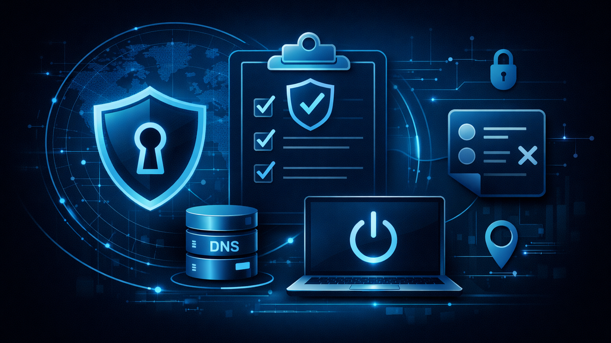 Privacy Checklist 2026: quali impostazioni VPN sono essenziali (criteri di registro, DNS, avvio automatico, eccezioni)
